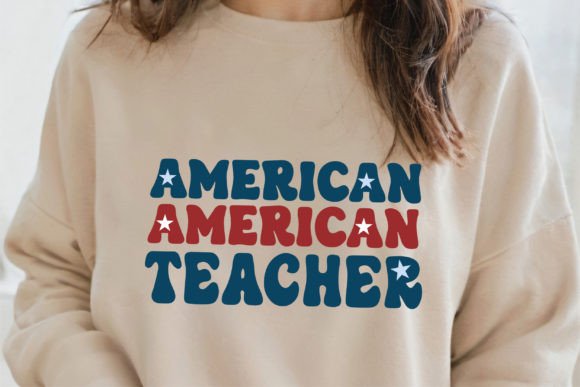 American Teacher SVG PNG, 4th of July Review