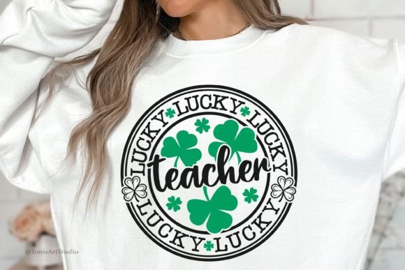 Charming Lucky Teacher SVG for St. Patrick's Day