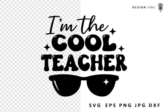 Cool Teacher SVG: A Versatile Design for Embroidery
