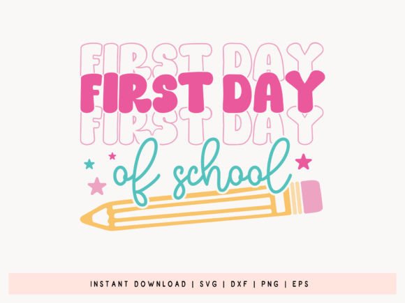 First Day of School SVG File: A Perfect Embroidery Design