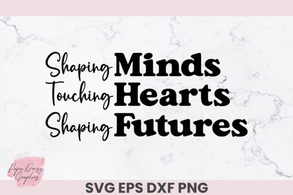 Inspiring Shaping Minds Teacher SVG for Embroidery