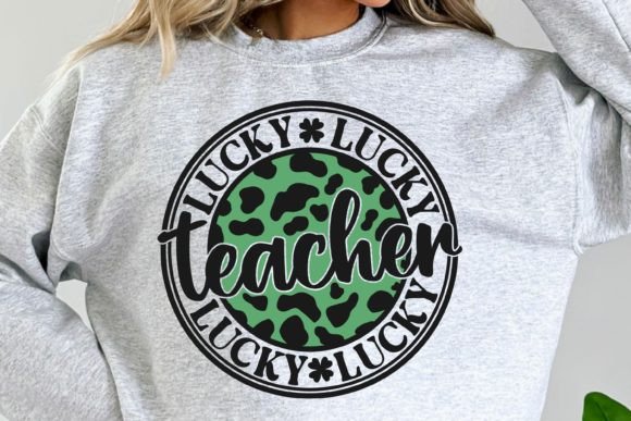 Lucky Teacher SVG: A Charming St. Patrick's Design