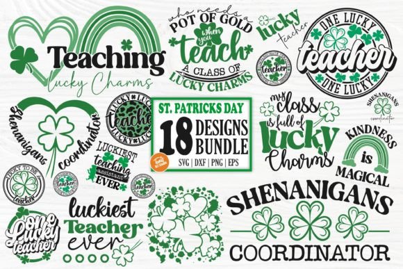 Lucky Teacher SVG for St. Patrick's Day