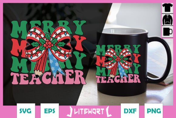 Merry Teacher Christmas SVG: A Festive Embroidery Choice