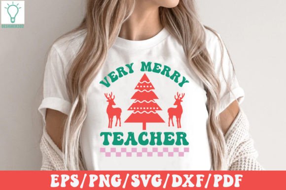 Retro Very Merry Teacher SVG: An Embroidery Review