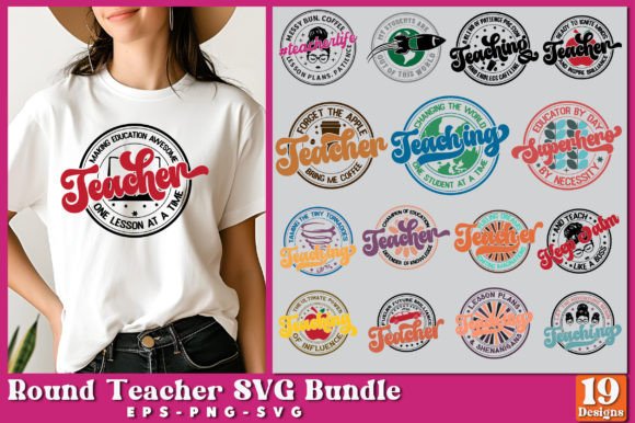 Round Teacher SVG Bundle: A Closer Look
