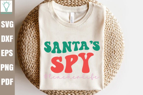 Santa's SPY Teacherlife Retro SVG Review