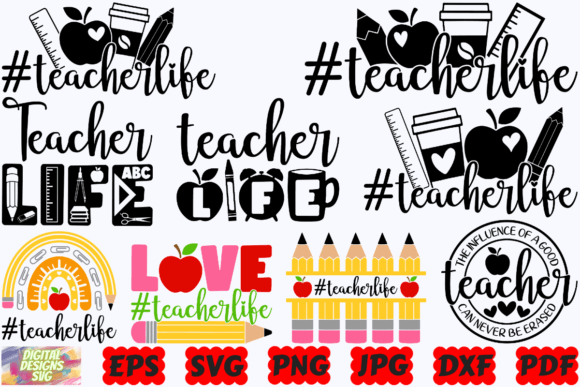 Teacher Life SVG: A Versatile Design for Educators