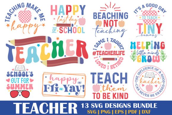Teacher SVG Bundle: A Versatile Design for Educators