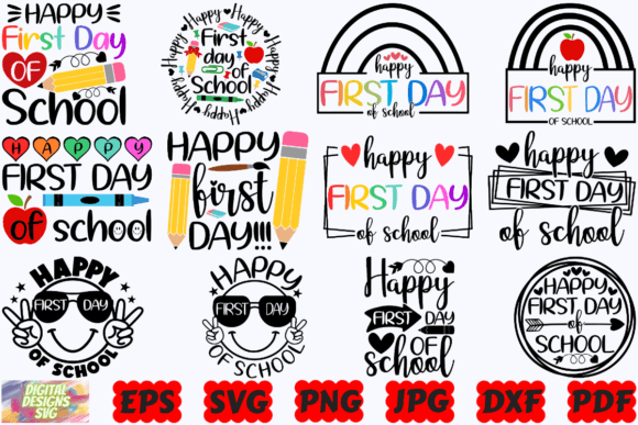Welcome to Happy First Day of School SVG School